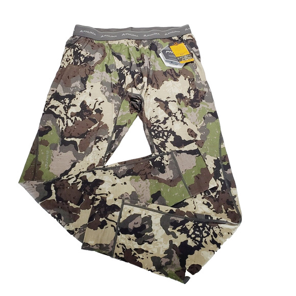 Pnuma Hunting Base Layer Caza Pants Mens XL Green Camo 100% Merino Wool New LOGO - Picture 1 of 14